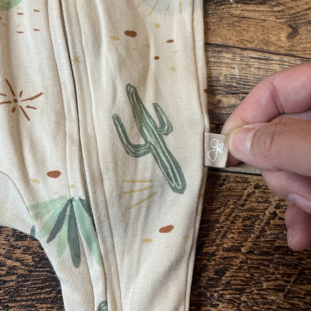 Goumi x Babylist Sleeper Unisex Baby Newborn Cactus Bamboo Organic Cotton